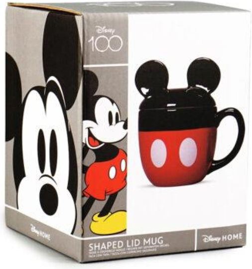 Half Moon Bay 3d Cană Ceramică cu Capac Multicoloră 330ml