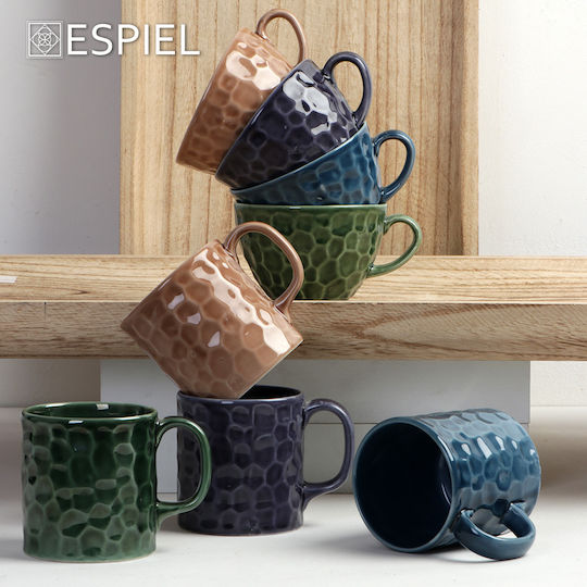 Espiel Becher aus Porzellan Lila 350ml