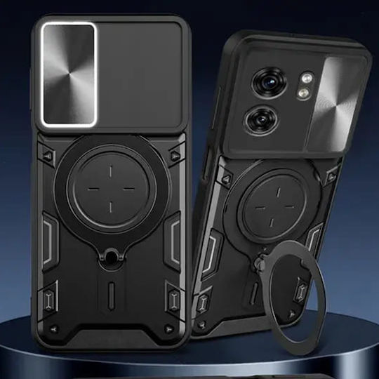 Techsuit Umschlag Rückseite Silikon Schwarz (Motorola Edge 40 Neo - German)