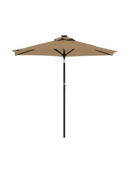 Umbrelă Rotundă Metalică Maro Φ2.12xÎ2.12m