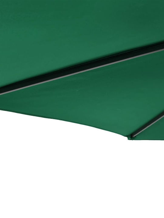 Runde Metallische Grüne Sonnenschirm 2,12 m