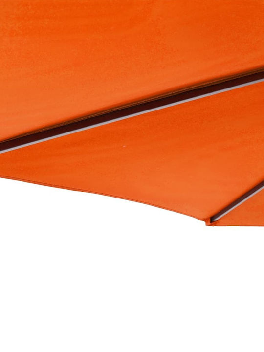 Runder Metallischer Garten- und Terrassen-Sonnenschirm Orange F2.12xY2.12m