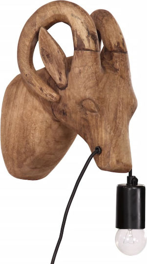 vidaXL Lamp Wall Brown 15x24x25cm
