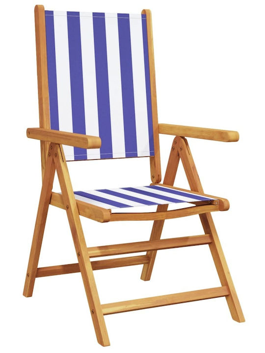 Scaun de exterior Lemn Albastru 2buc 48x40x109cm