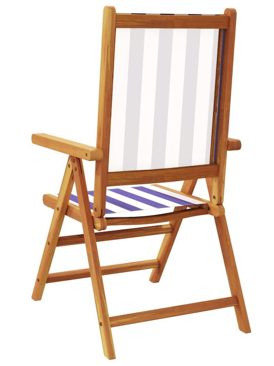 Scaun de exterior Lemn Albastru 2buc 48x40x109cm