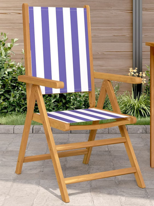 Scaun de exterior Lemn Albastru 2buc 48x40x109cm