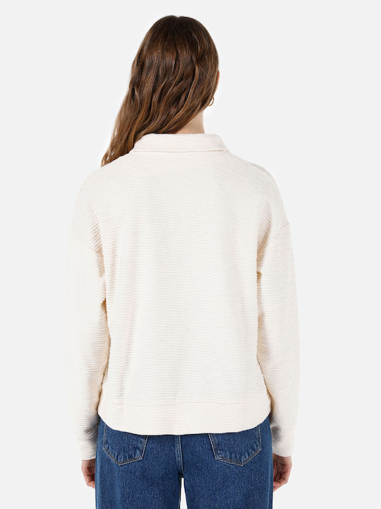 Colin's Women's Long Sleeve Pullover Cotton Ecru