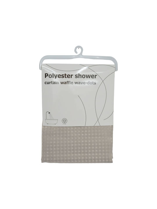 Ankor Shower Curtain 180x200cm Beige