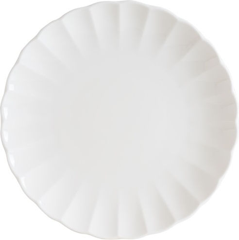 Ready Teller Untiefe aus Porzellan Weiß mit Durchmesser 21cm 12Stück