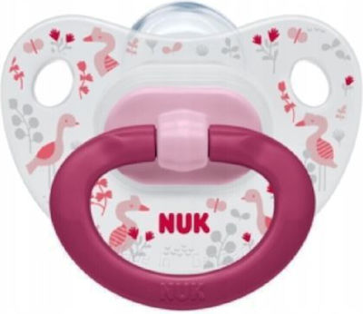 Nuk Schnuller Silikon Flamingo Pink für 18-36 Monate 1Stück