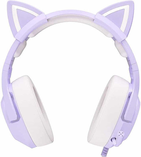 Onikuma K9 Over Ear Gaming Headset cu conexiune 3,5mm / USB Violet