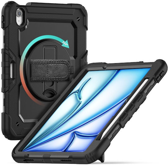 Tech-Protect Umschlag Rückseite Dauerhafte Schwarze (iPad Air 13" 2024/2025/2026)