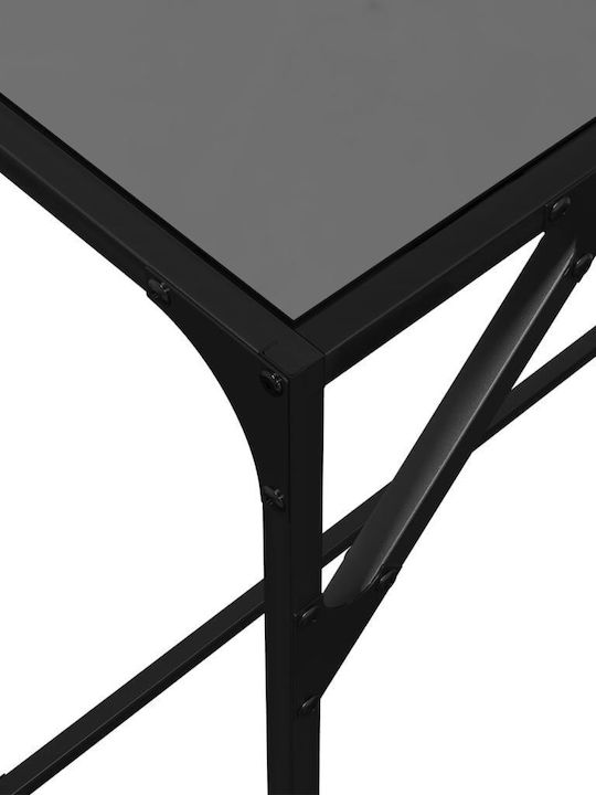 Consolă Sticlă Negru L98xL35xH81buc