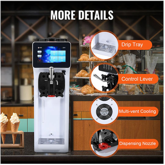 Vevor Commercial Ice Cream Maker 21x58x21cm. TMSRBQLJCKWDNNRZVV2