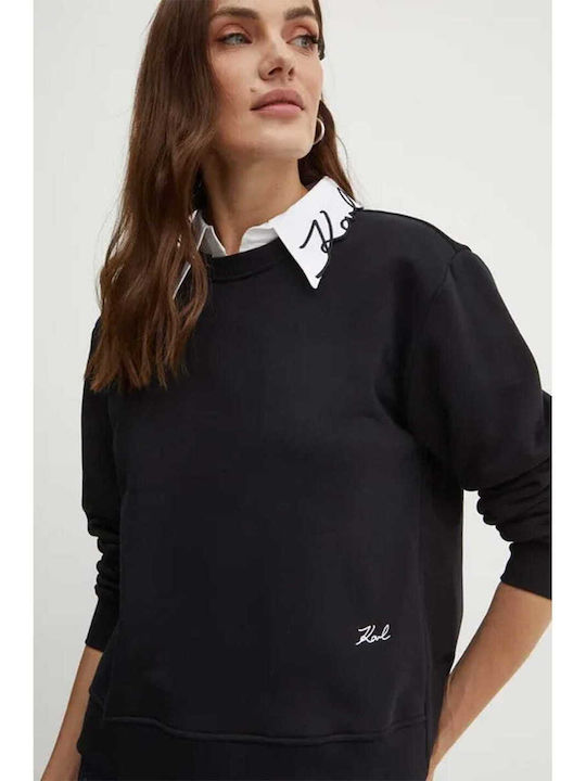 Karl Lagerfeld Women's Long Sweatshirt BLACK