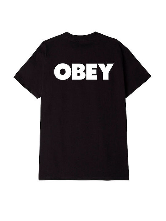 Obey Bold Obey 2 T-shirt Bărbătesc cu Mânecă Scurtă Alb