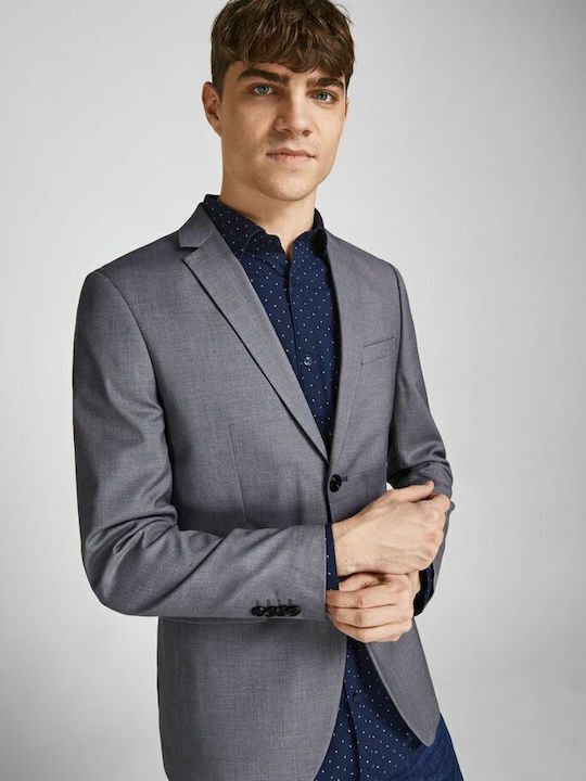 Men's Suit Jacket Slim Fit Gray