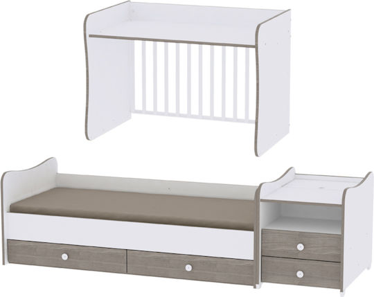 Lorelli Polymorphic Crib Combo Artwood With Drawer