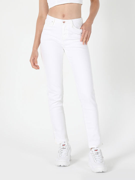Women's Jean Trousers in Slim Fit White