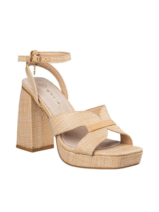 Envie Shoes Sandale dama in Culorea Bej