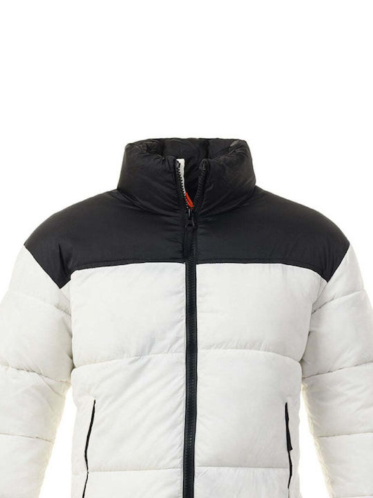 Senior Men's Puffer Jacket White