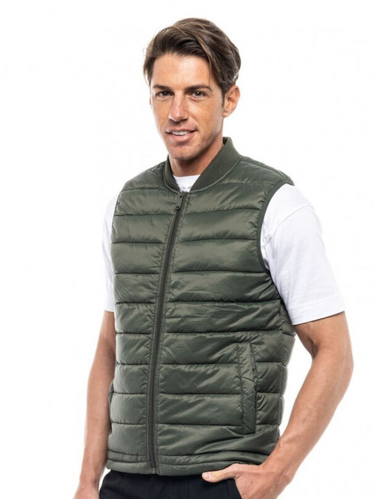 Splendid Men's Sleeveless Jacket Green