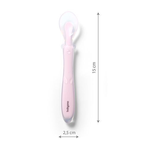 Babyono Linguriță pentru bebeluși din Silicon Roz 1c7dc7c95756