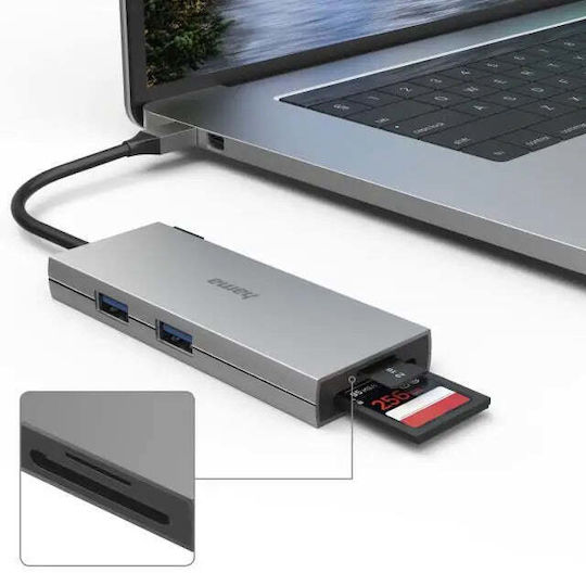 HAMA USB-C Docking Station mit HDMI 4K PD Gray (00200110)