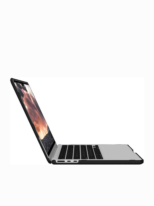 Uag Plyo Laptop Case Compatible Macbook Air 13 Inch 2022 2023 2024 Transparent Black