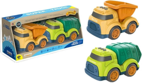City Vehicles Set Garbage Truck 2pcs