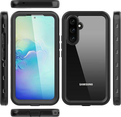 Shellbox Umschlag Rückseite Silikon Schwarz (Galaxy A54)