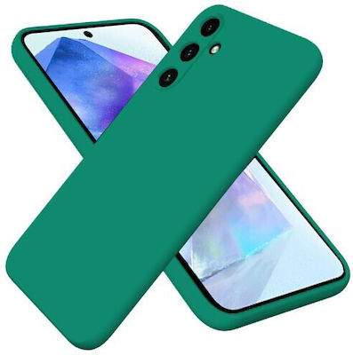 Silky And Soft Back Cover Silicone Green (Galaxy A55)