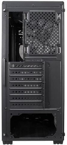 1STPLAYER Fire Dancing V4 Gaming Midi Tower Computer Case with Side Window and RGB Lighting Black