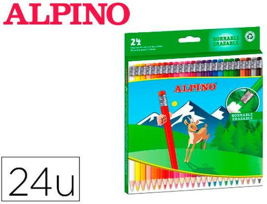 Alpino Ξυλομπογιές Σετ 24 χρώματα