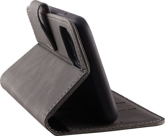Калъф Lime за Motorola Moto G84 5g 6.5" Essential Magnet Book Stand Clip Grey Lime Successories