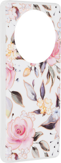 Techsuit Marble Back Cover Silicone White (Honor Magic6 Lite - Techsuit Marble Series - Chloe White)