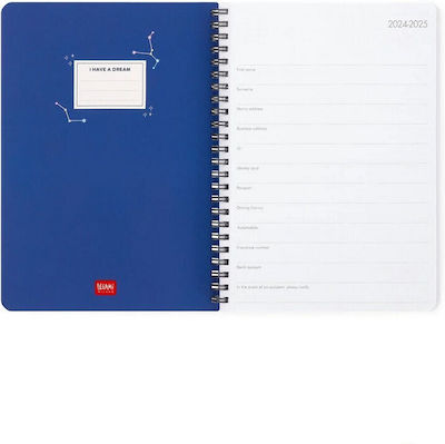 Legami Milano Weekly Spiral Agenda 2024 / 2025 White 15x21cm