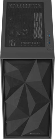 Genesis Diaxid 605F Gaming Micro Tower Carcasă PC cu Deschidere Laterală Neagră