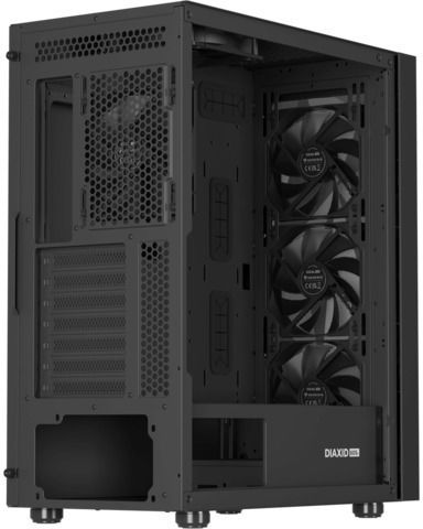 Genesis Diaxid 605F Gaming Micro Tower Carcasă PC cu Deschidere Laterală Neagră