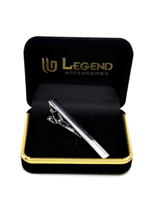 Legend Accessories Silver Tie Clip Silver 6cm