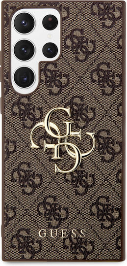 Guess Umschlag Rückseite Leder Braun (Samsung S24 Ultra)
