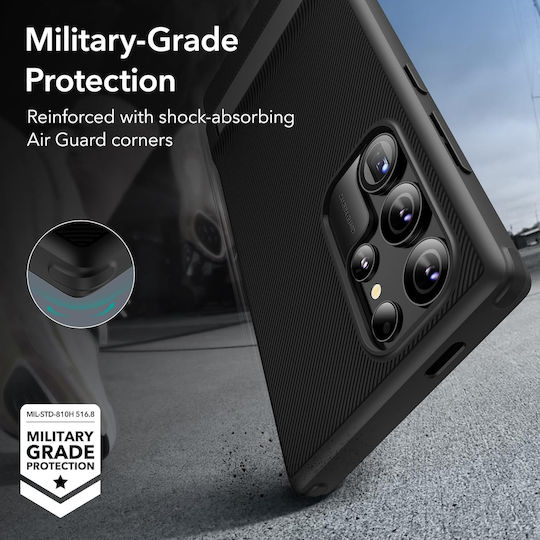 ESR Boost Kickstand Back Cover Σιλικόνης 1mm Μαύρο (Samsung Galaxy S24 Ultra)