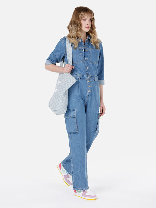 Damen Einteiler Anzug Blue