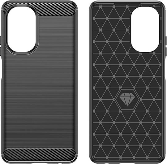 Techsuit Techsuit Carbon Back Cover Silicon Negru (Realme C55) KF2313835