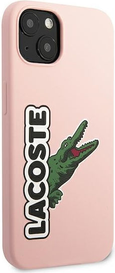 Lacoste Head Crocodile Umschlag Rückseite Silikon Rosa (iPhone 13)