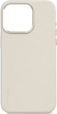 Decoded Back Cover Leather Beige (iPhone 15 Pro)