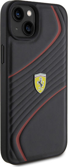 Ferrari Back Cover Πλαστικό Μαύρο (iPhone 15 Plus)