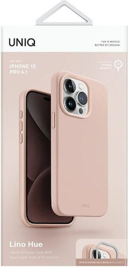 Uniq Hue Back Cover Σιλικόνης / Πλαστικό Μαγνητικό Μπεζ (iPhone 15 Pro)
