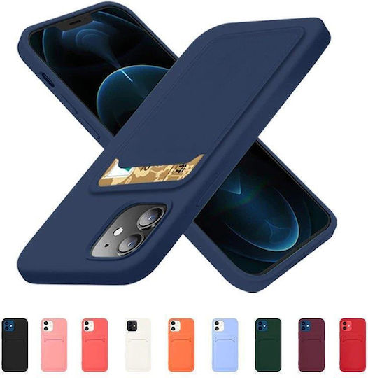 Hurtel Card Umschlag Rückseite Silikon mit Kartenhalter Lila (Galaxy A72)