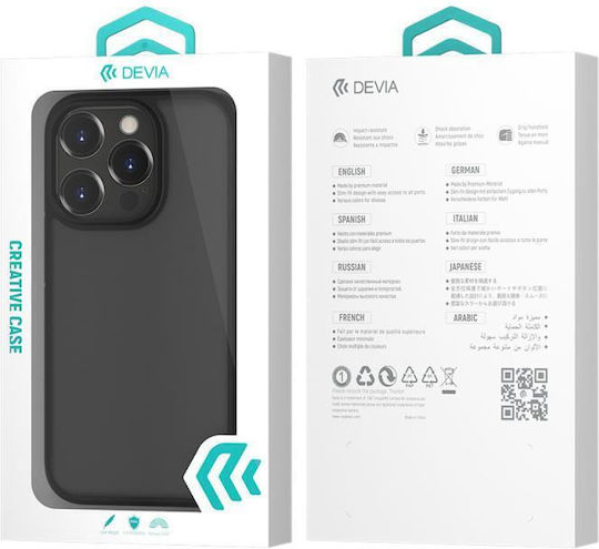 Devia Guardian Back Cover Silicone Matte Black (iPhone 14 Plus)